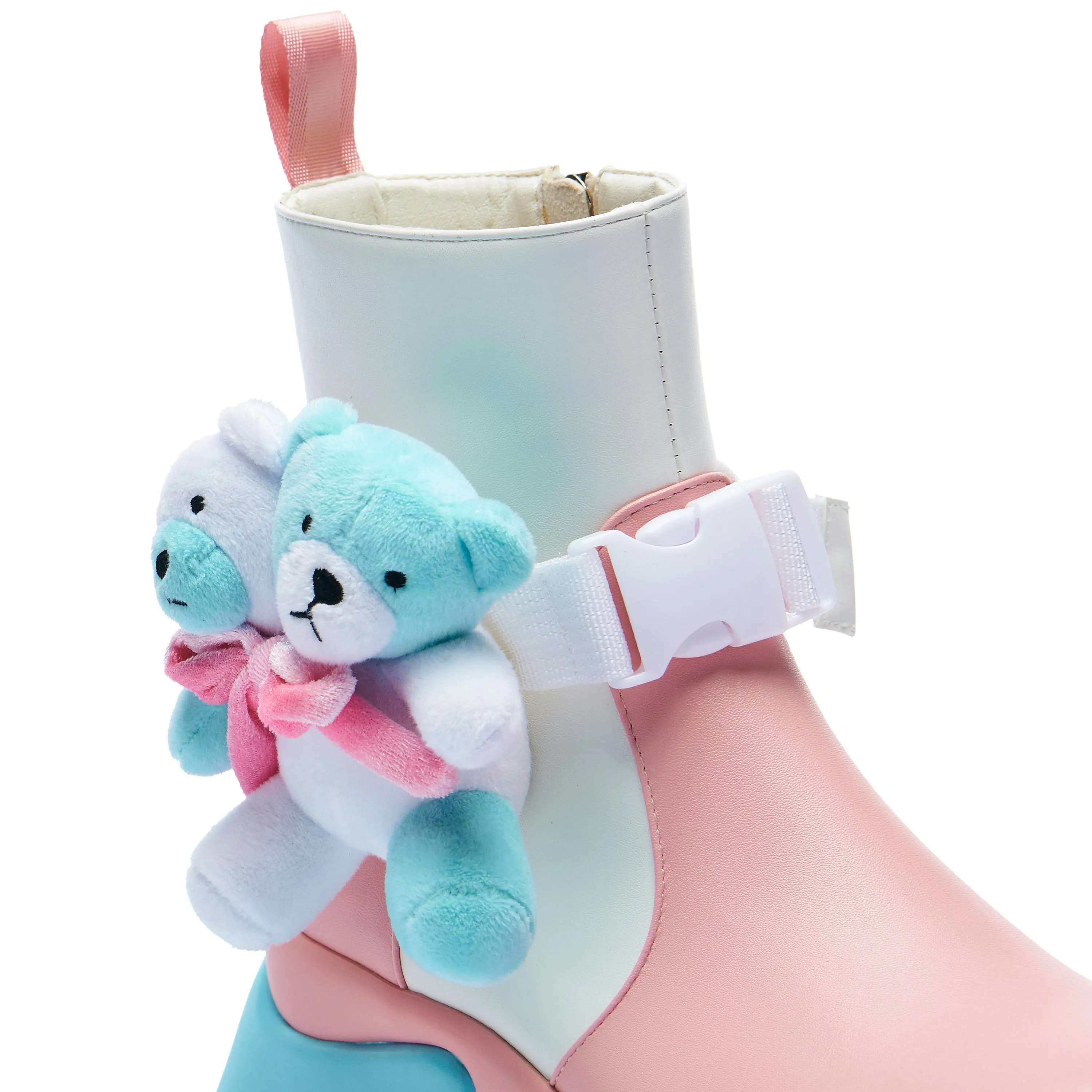 Teddy Bear Pastel Platform Boots