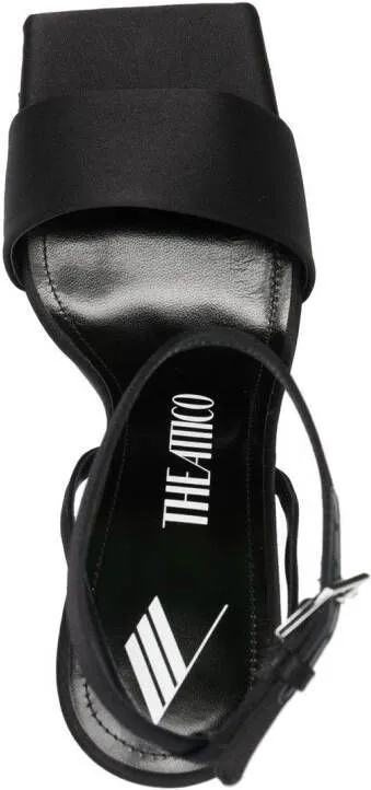 The Attico Cheope 105mm sandals Black