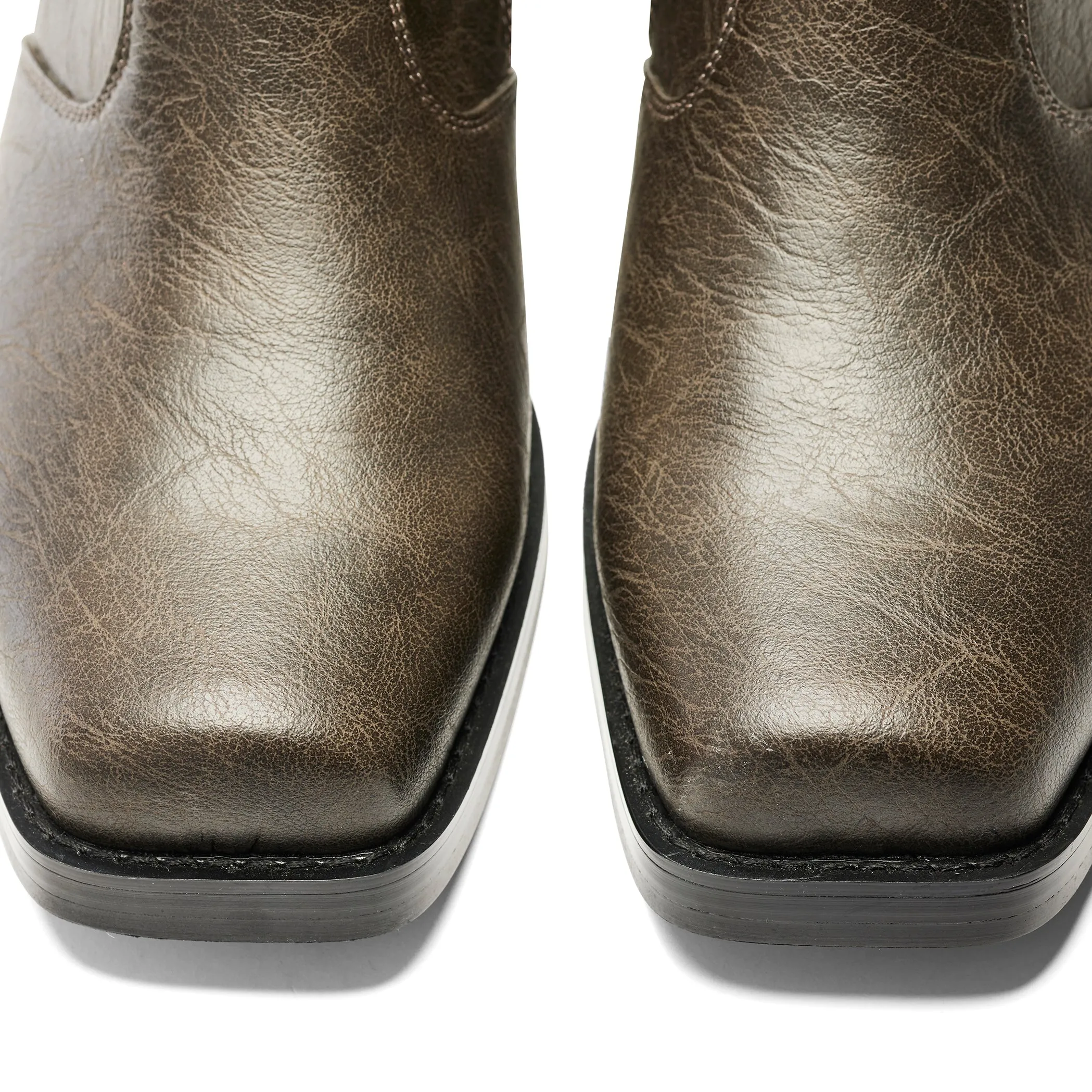 The Cavalry Men's Heeled Cowboy Boots - Mocha Fade