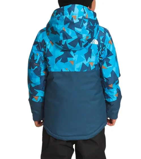 THE NORTH FACE Freedom Veste d'hiver pour garçon avec motif géométrique Veste de neige NF0A7UN8949 Bleu clair/Bleu foncé