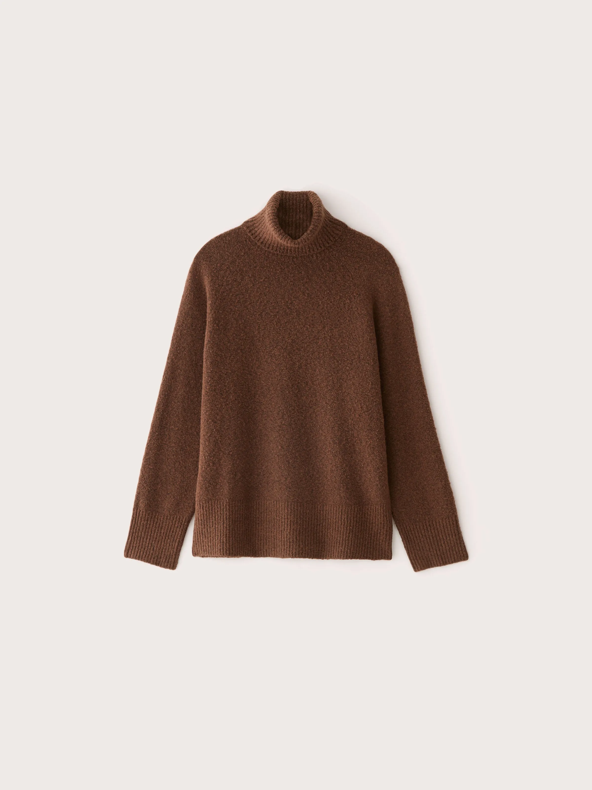 The Seawool Turtleneck in Cappuccino