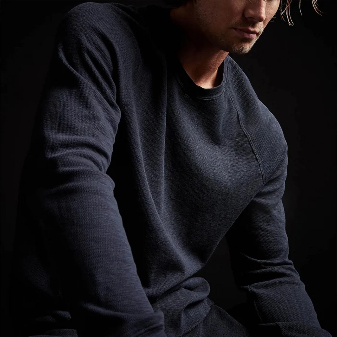 Thermal Raglan Crew Neck-Ammo Pigment
