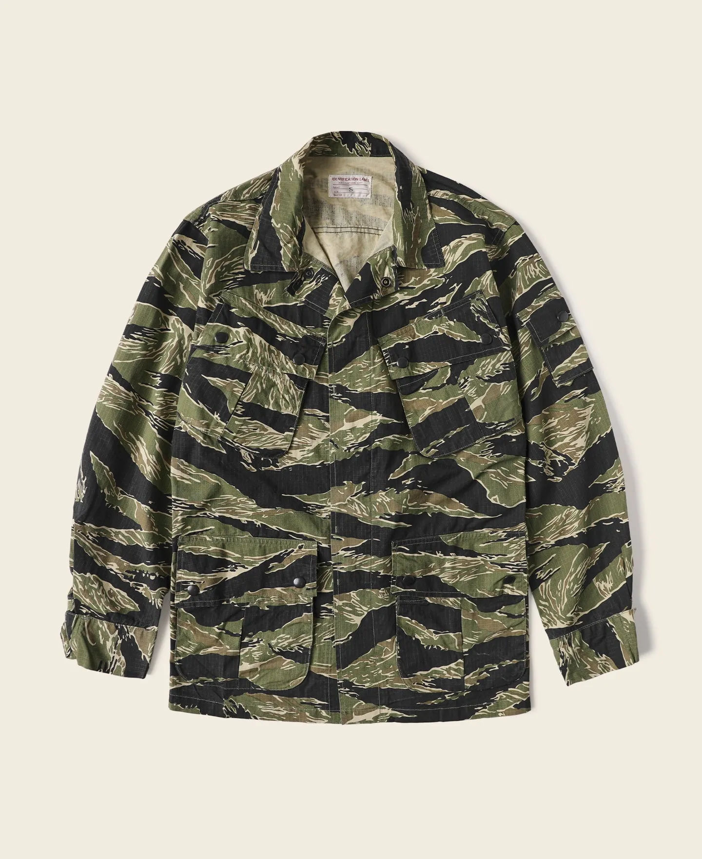 Tiger Stripe Camo Tropical Jungle Fatigue Jacket