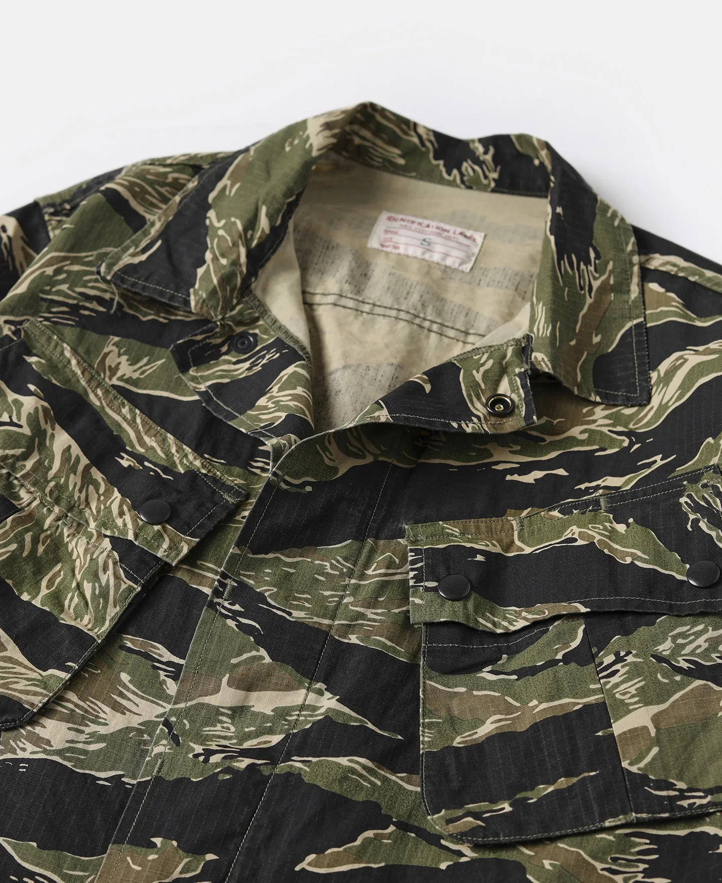 Tiger Stripe Camo Tropical Jungle Fatigue Jacket