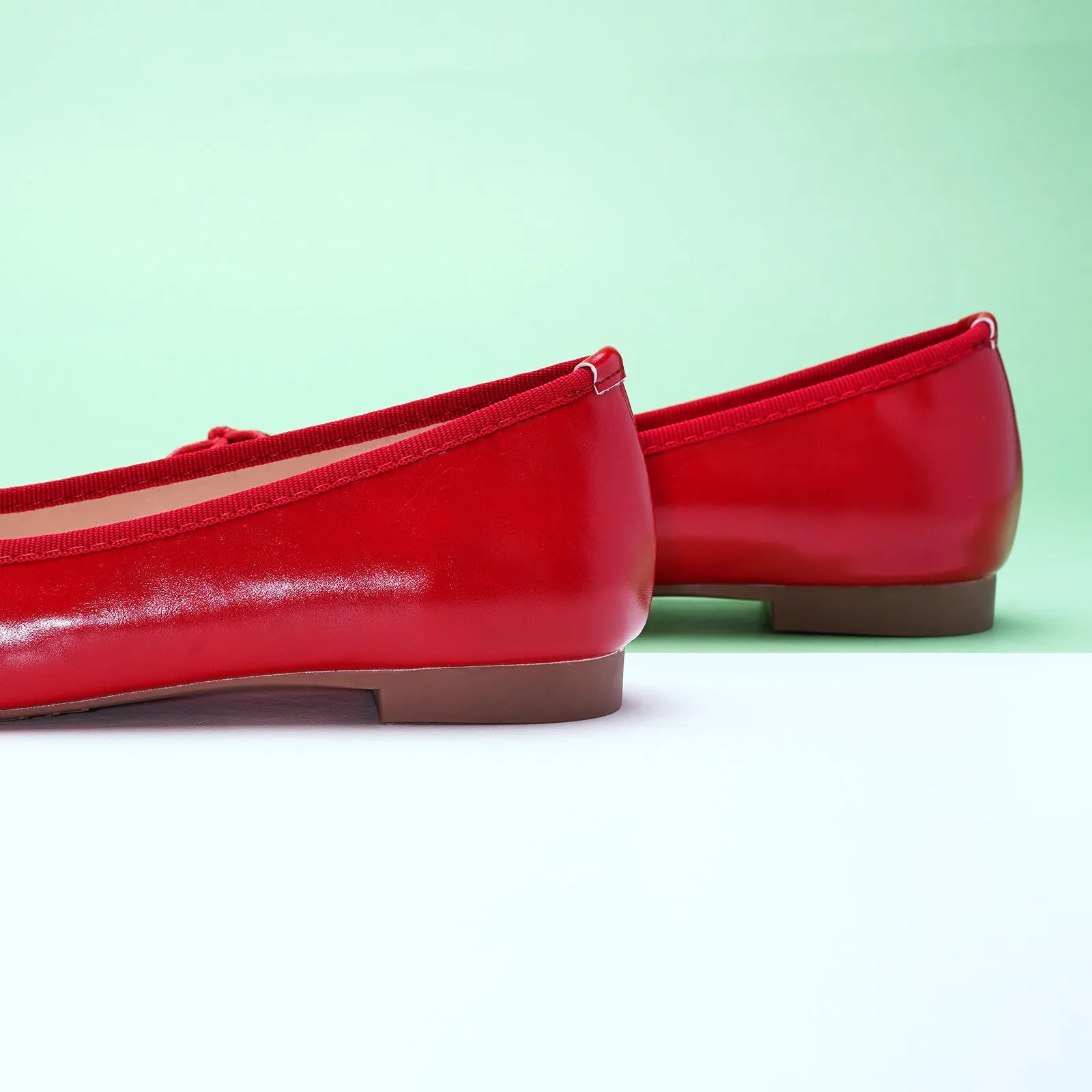 Tiny Bowknot Ballet Flats Red