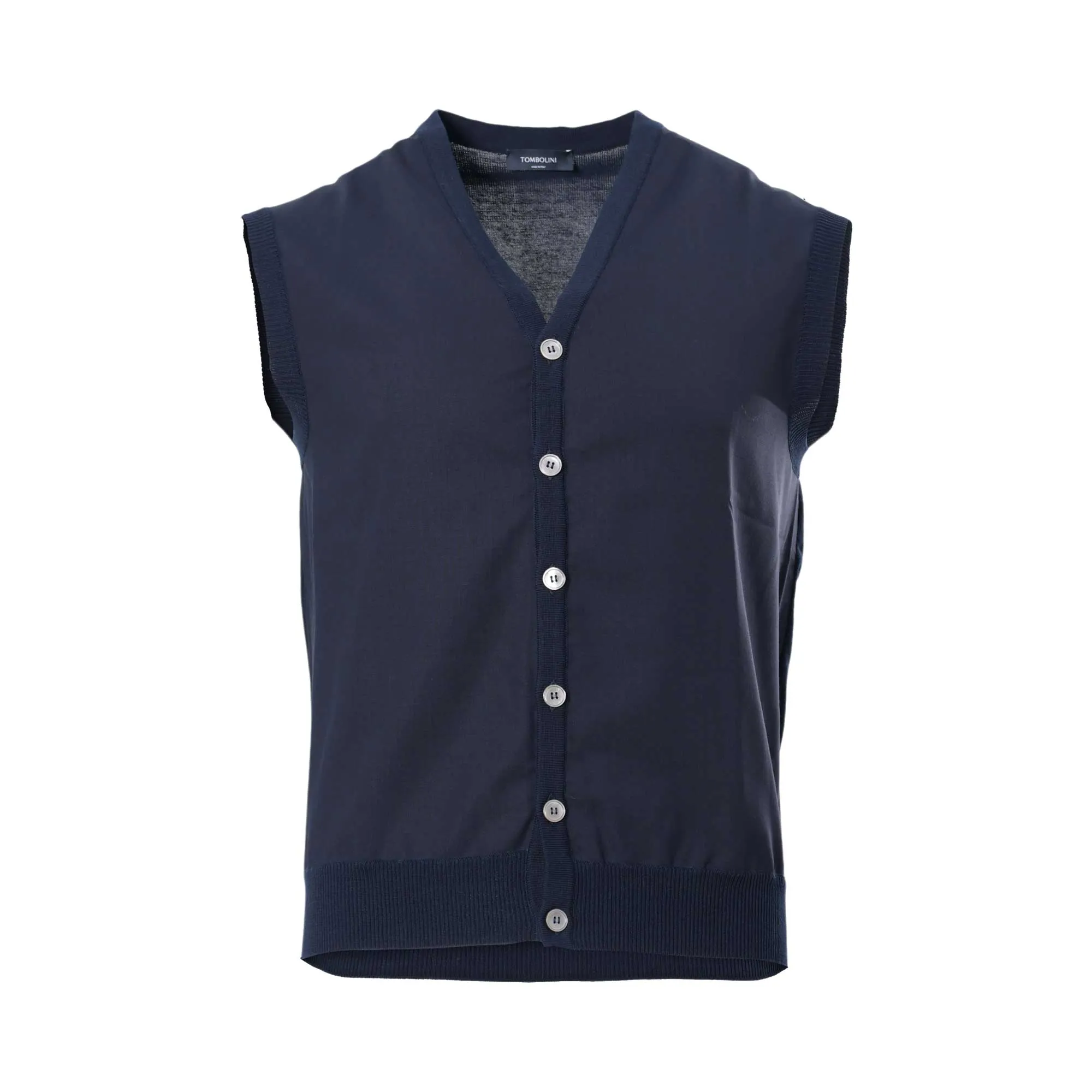 Tombolini Men's Navy Sleeveless Vest