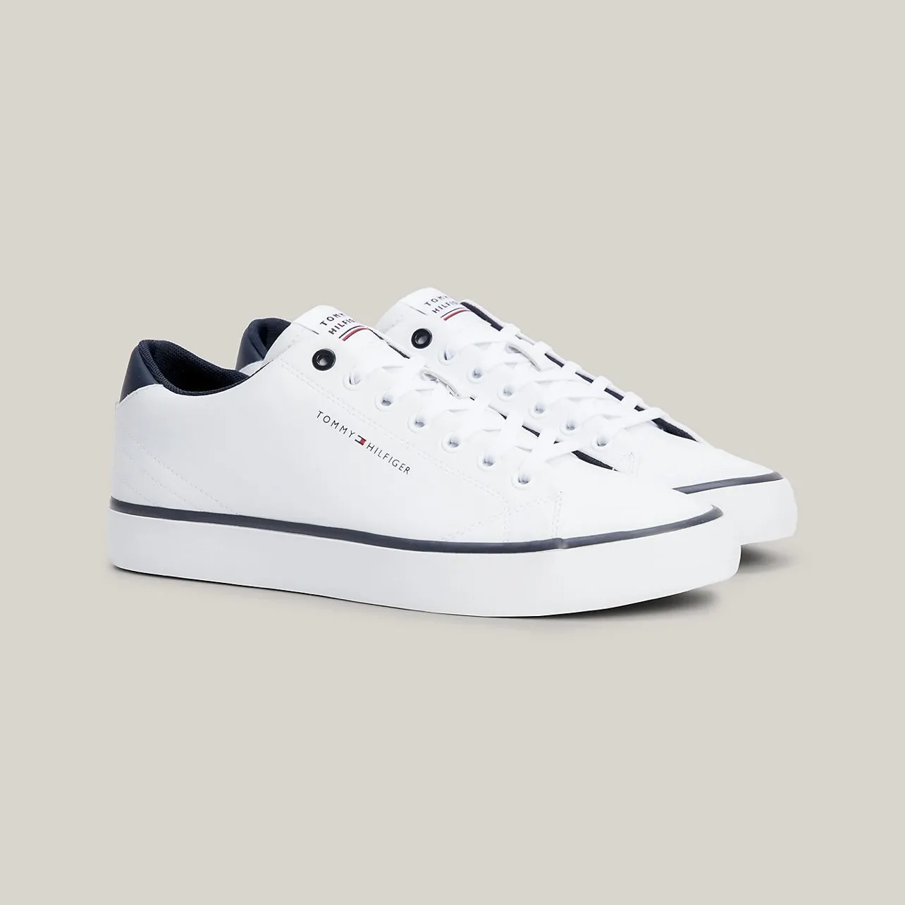 TOMMY HILFIGER LACE-UP LOGO TRAINERS