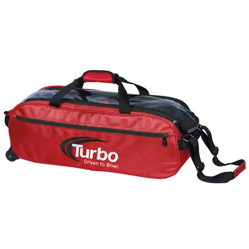 Turbo Pursuit Slim Triple Tote Red/Black
