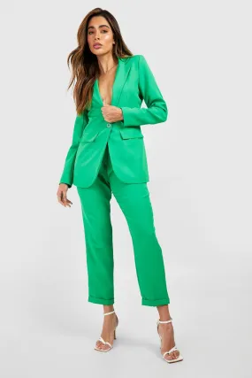 Turn Cuff Straight Leg Dress Pants