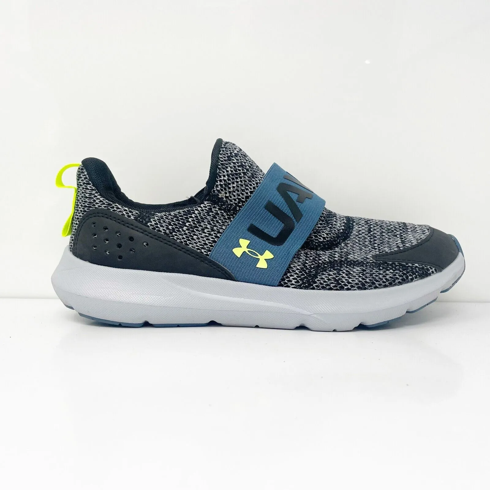 Under Armour Boys Surge 3 3026528-002 Gray Running Shoes Sneakers Size 7Y