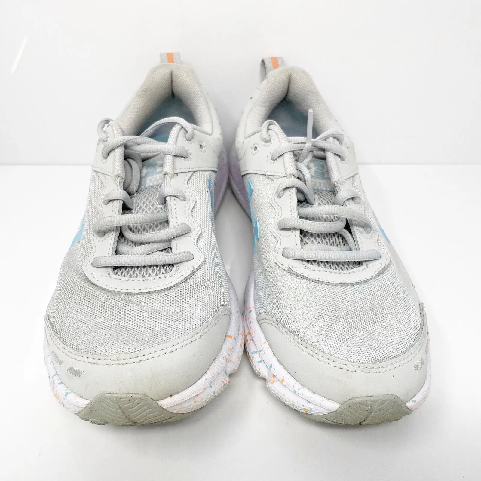 Under Armour Womens Charged Assert 10 3027092 Gray Running Shoes Sneakers Sz 9.5