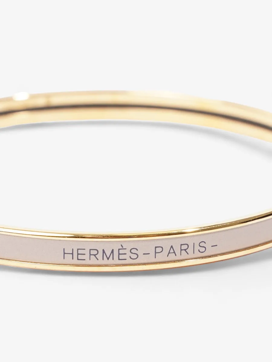 Uni Bangle Cream Gold Plated 70