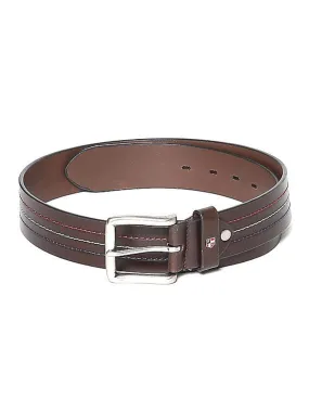 U.S. Polo Assn. Striped Leather Belt