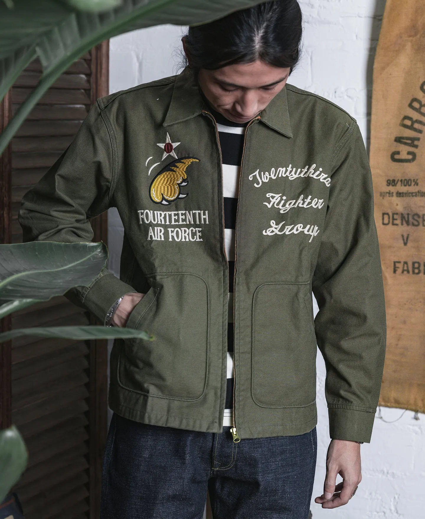 USAAF 14th Air Force Flying Tigers Embroidery Jacket