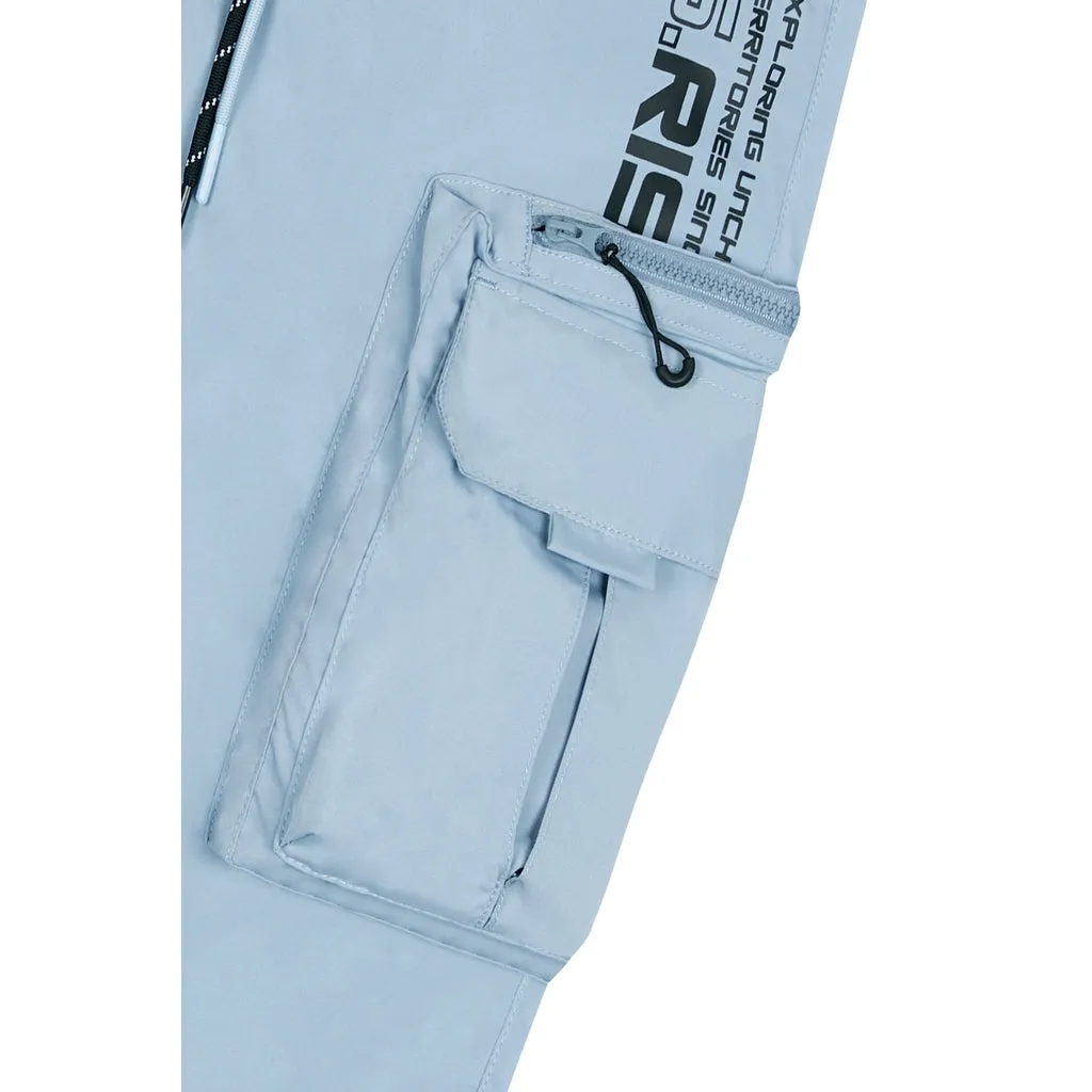 Utility Windbreaker Pants - Pale Blue