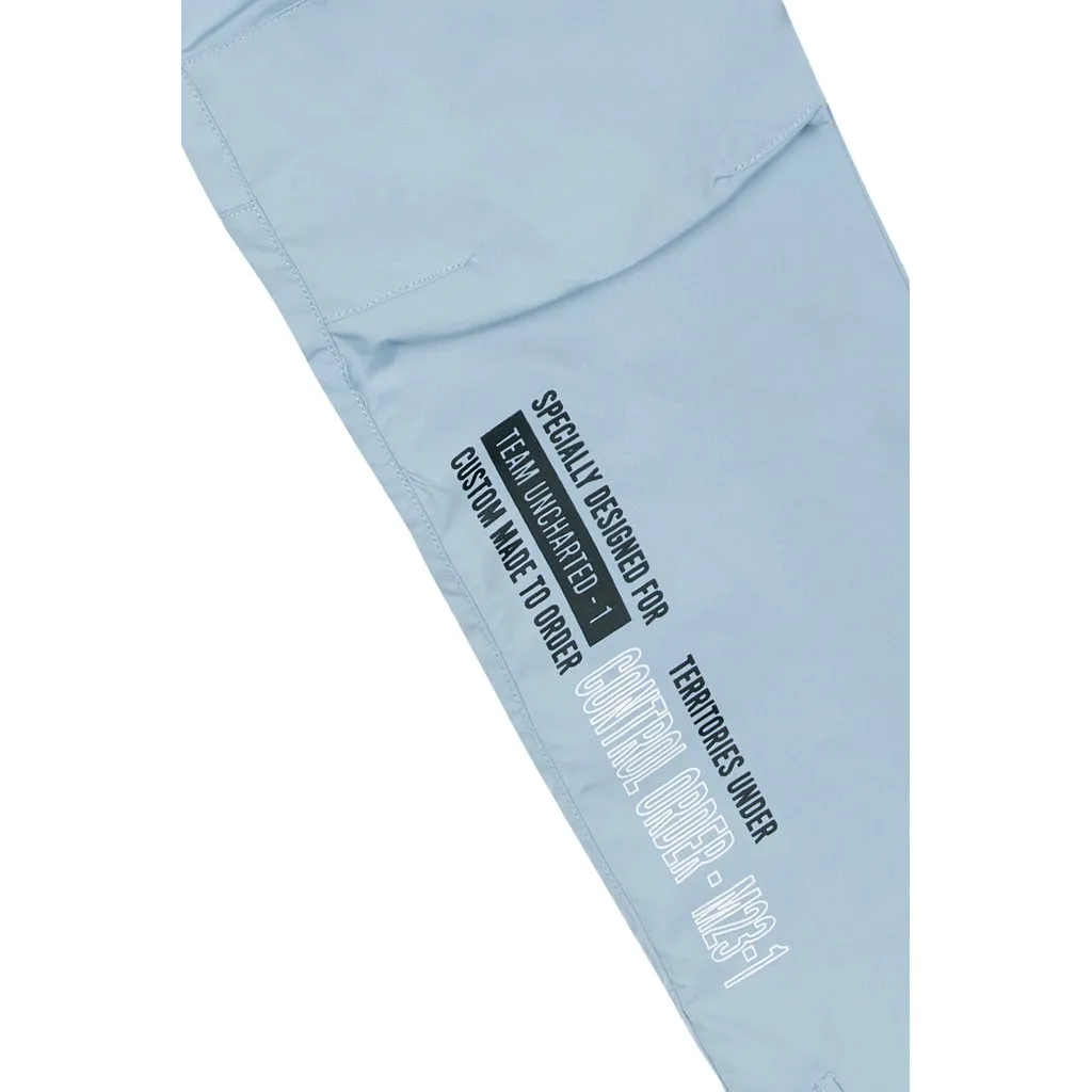 Utility Windbreaker Pants - Pale Blue