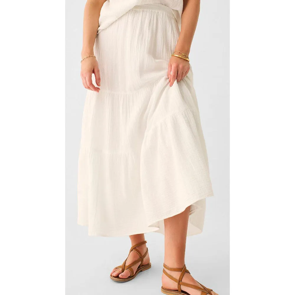 Valentina Gauze Skirt - White