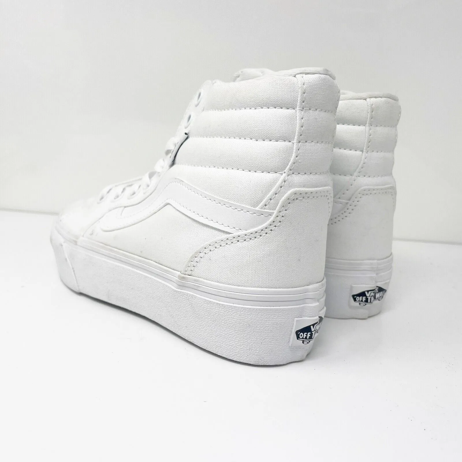 Vans Womens SK8 Hi 721356 White Casual Shoes Sneakers Size 6