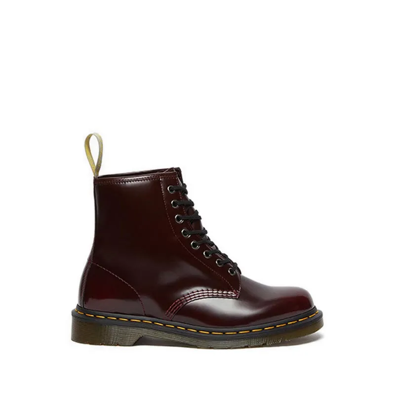 Vegan 1460 Unisex Boots- Cherry Red Oxford Rub Off