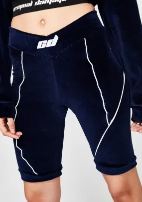 Velour Structured Shorts-