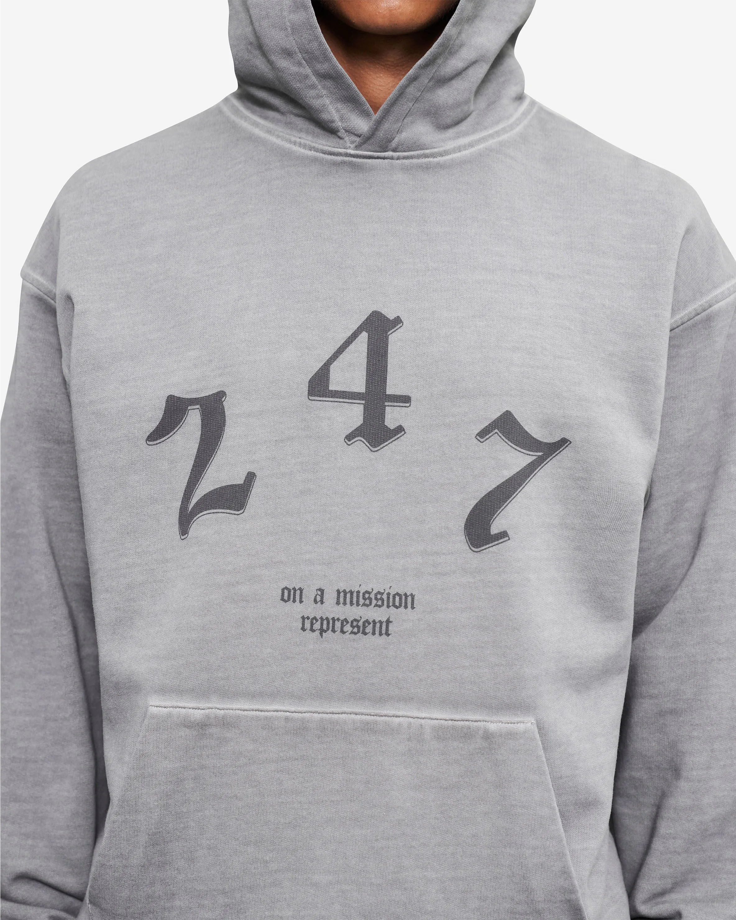 Vintage 247 Oversized Hoodie - Smoke