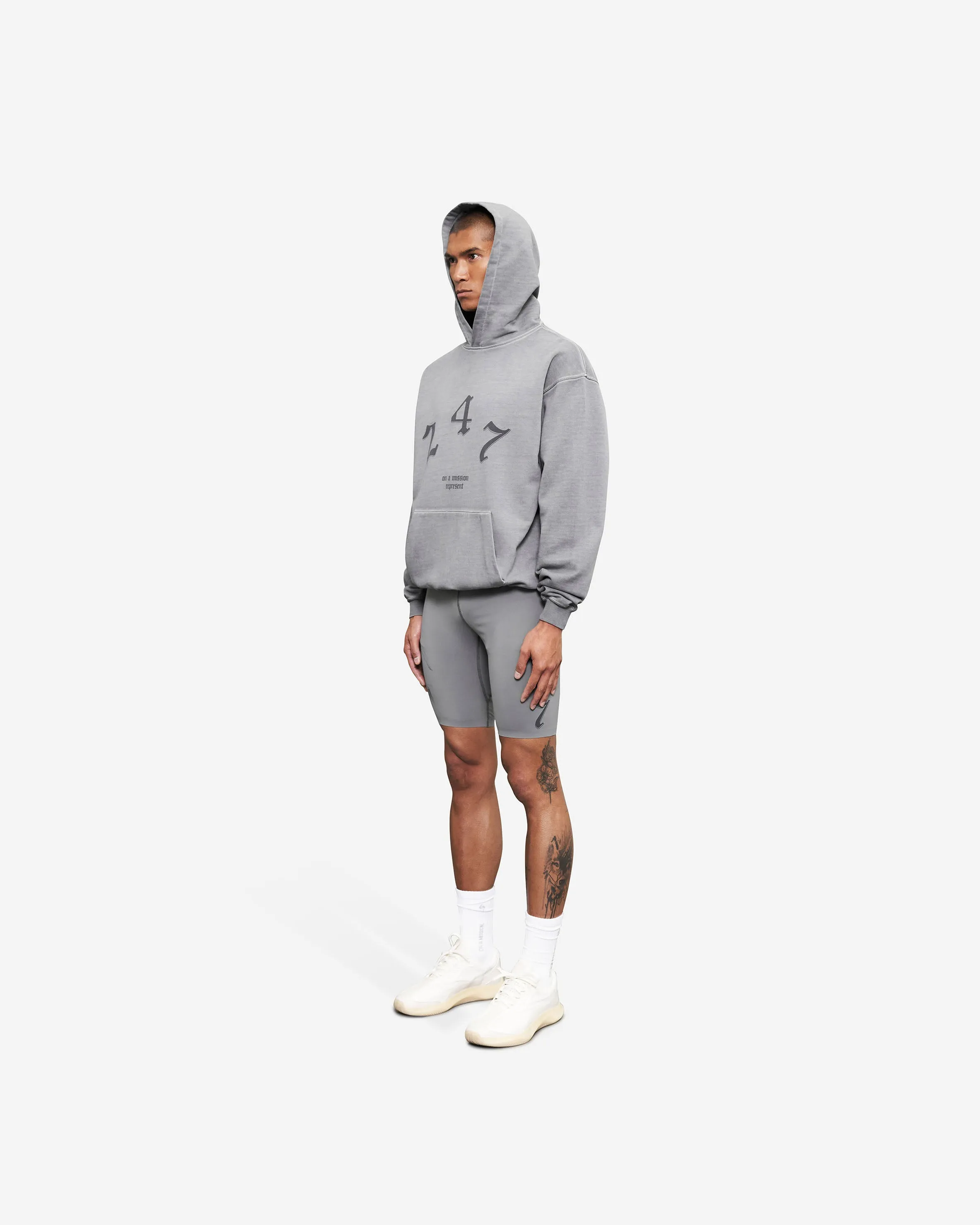 Vintage 247 Oversized Hoodie - Smoke