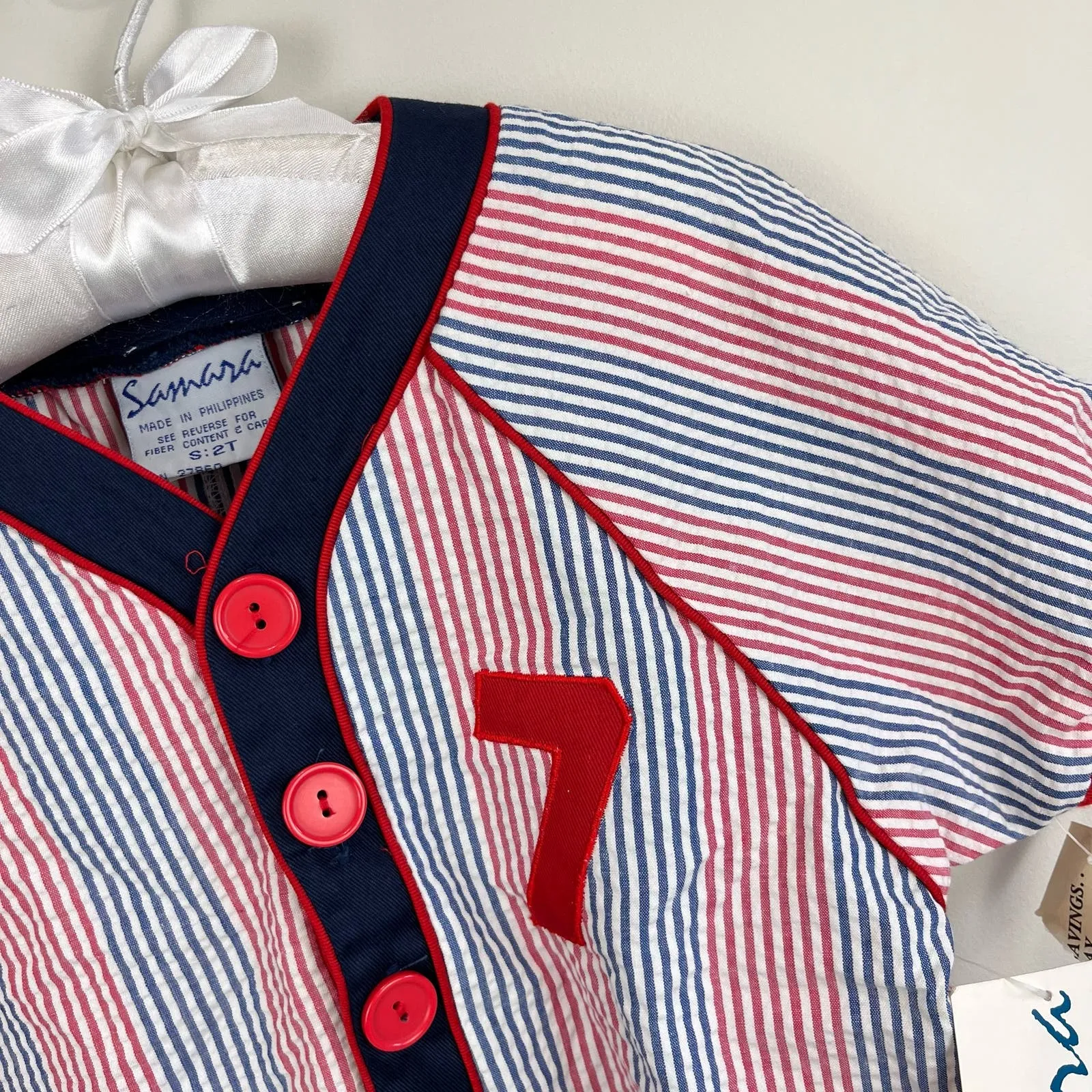 Vintage Samara Baseball Romper 2T NWT