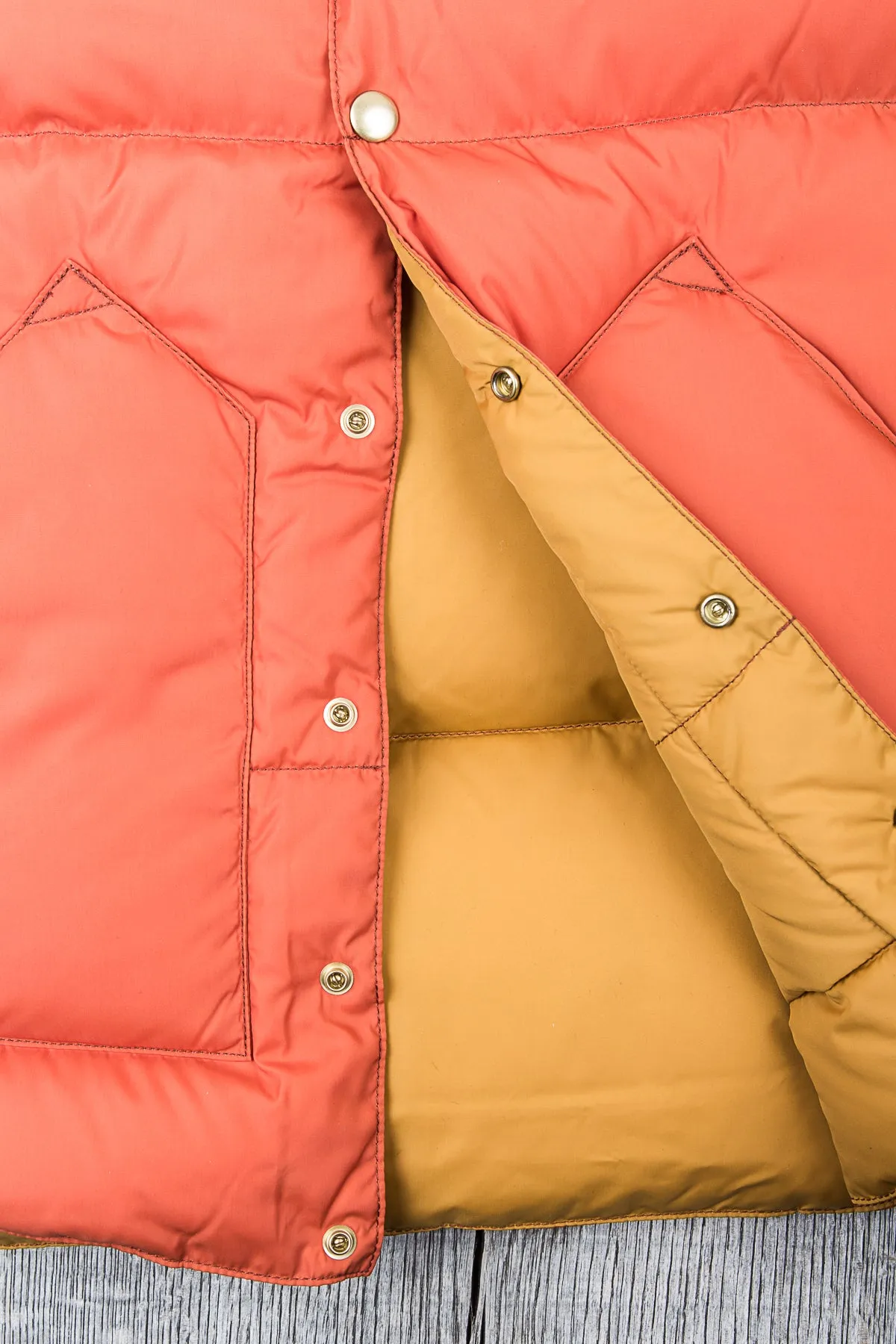 Warehouse & Co x Rocky Mountain Featherbed Down Vest Brick