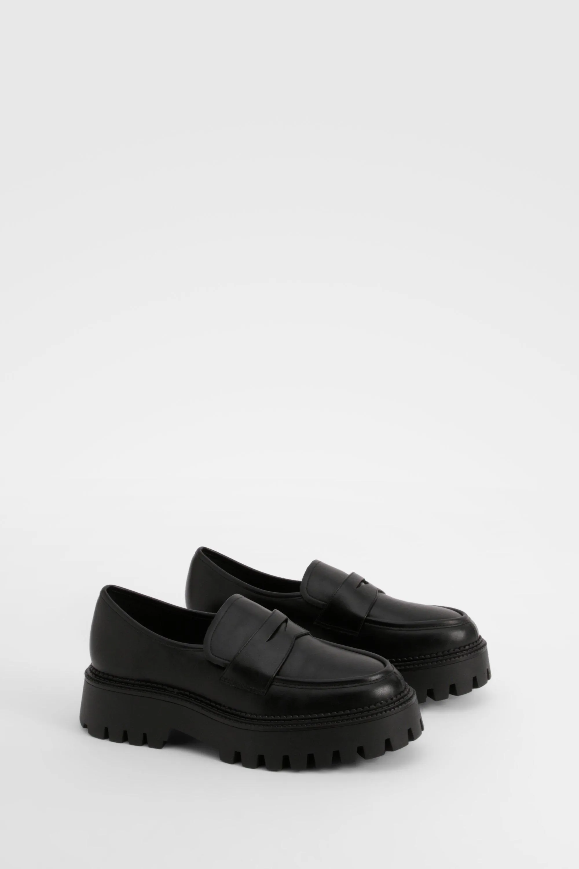 Wide Width Chunky Sole Loafers