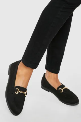 Wide Width T Bar Loafers