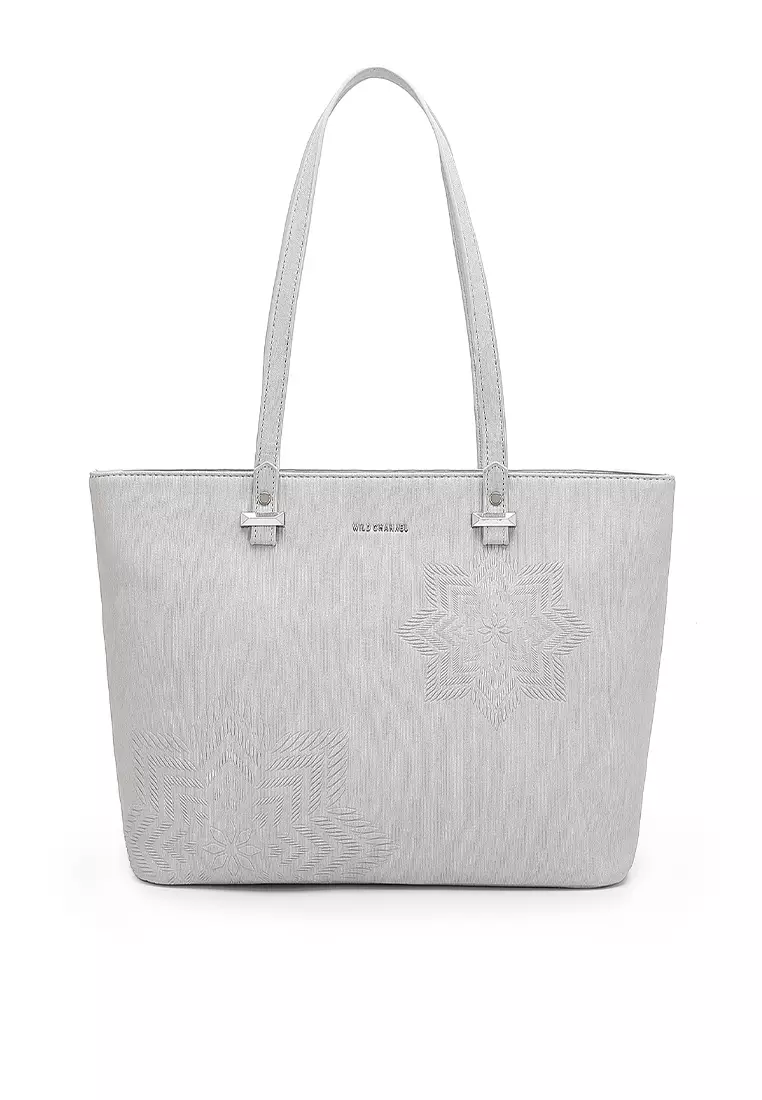 Wild Channel Women's Tote Bag -Grey