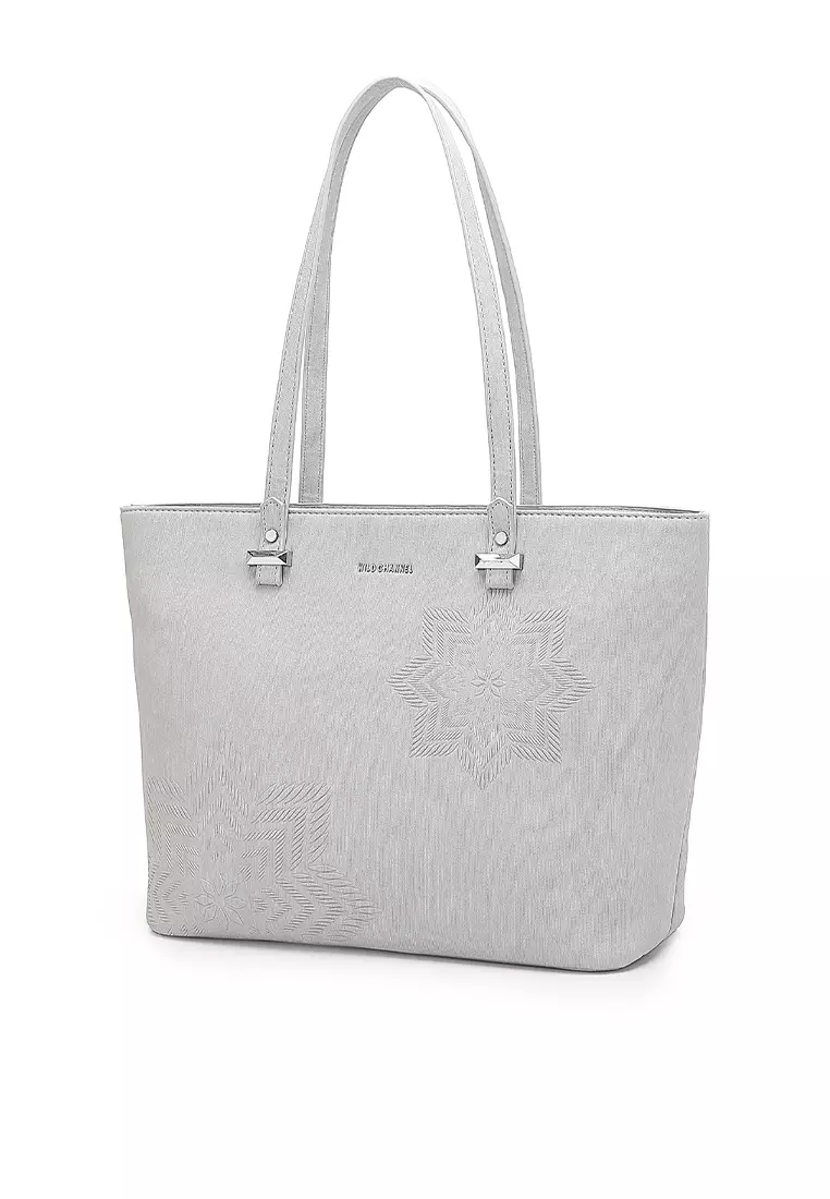 Wild Channel Women's Tote Bag -Grey