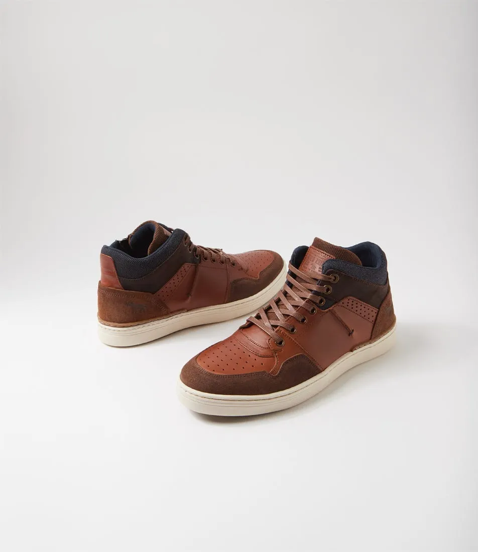 WILD RHINO Tama Tan Leather Sneakers