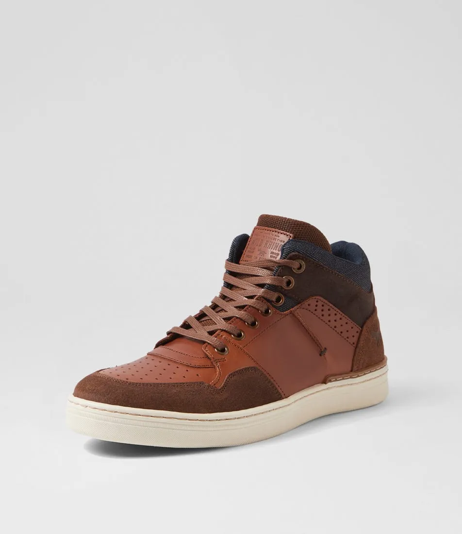 WILD RHINO Tama Tan Leather Sneakers
