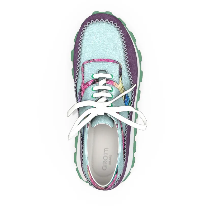 Women's Leather Running Sneakers 55012
