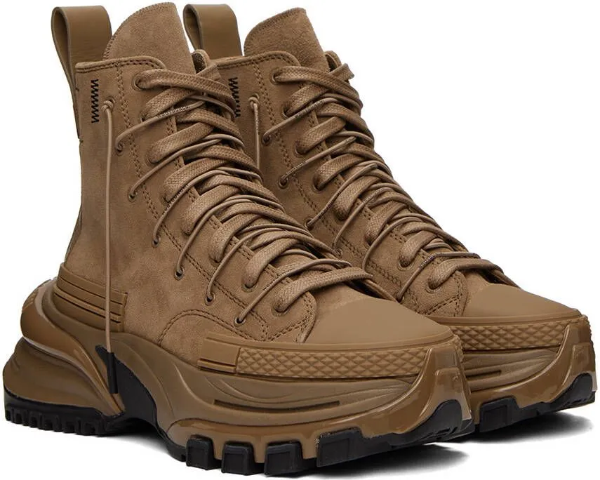 Wooyoungmi Brown Double Lace Sneakers