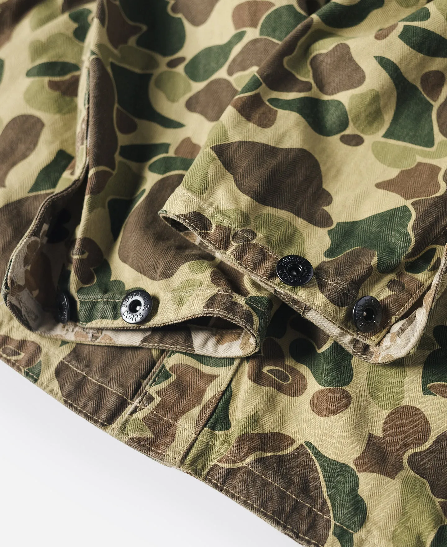 WWII USMC Type P-44 HBT Duck Hunter Camo Jacket