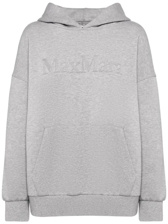 'S Max Mara   Sapore jersey logo hoodie 