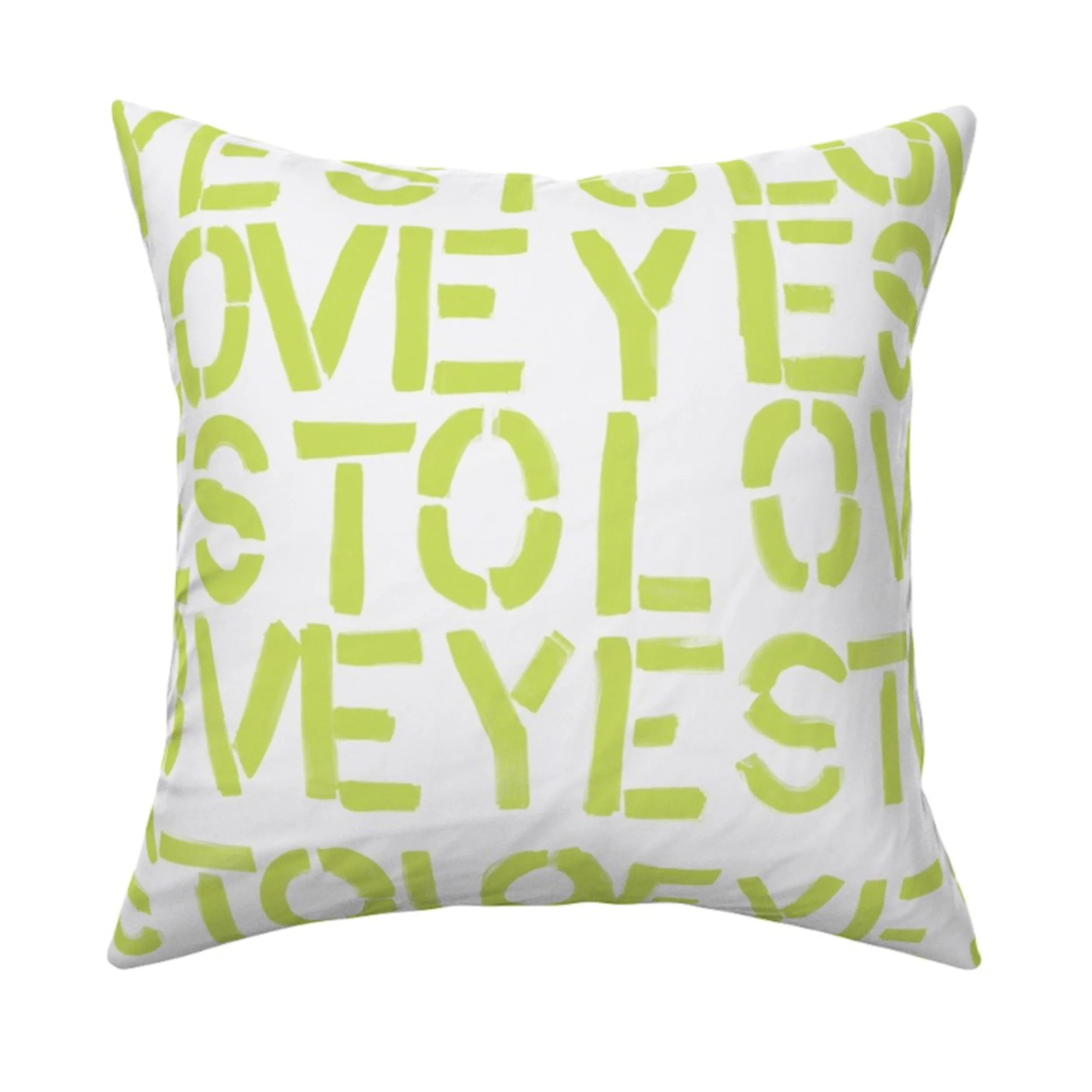 Yes To Love Citrine Pillow
