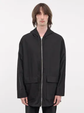 Zip-Up Cargo Hoodie (AB42-029-BLACK)